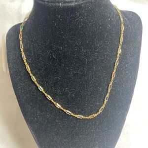 Elegant Gold and Multicolor Necklace